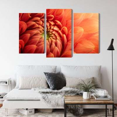 Ljuddämpande tavla - Orange chrysanthemum