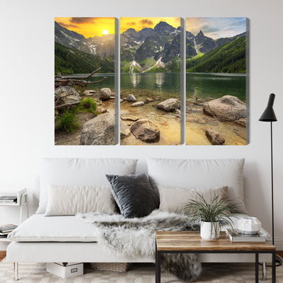 Ljuddämpande tavla - Morskie oko in tatra