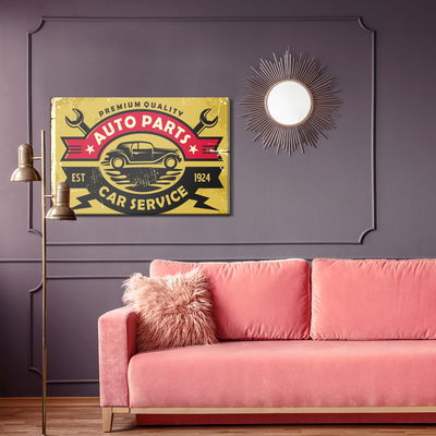 Ljuddämpande tavla - Vintage car service