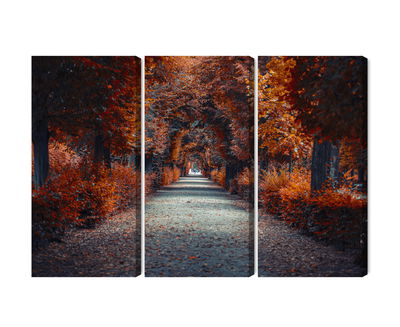 Ljuddämpande tavla - A path deep into the autumn