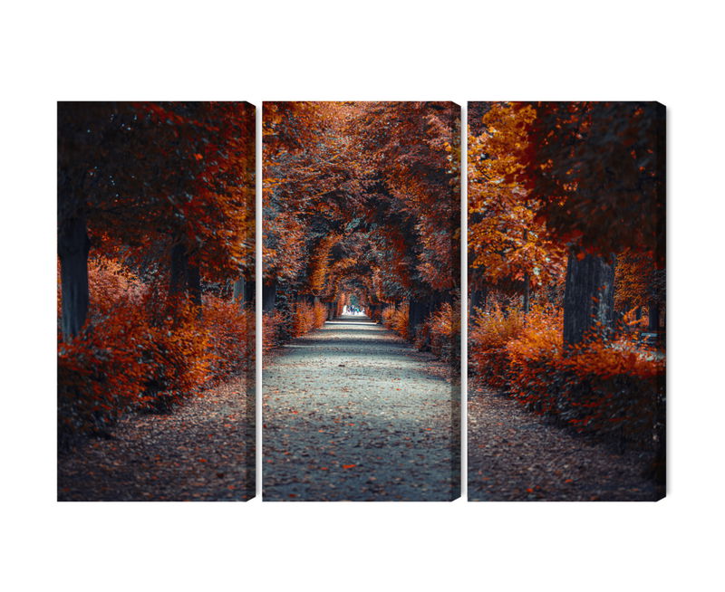 Ljuddämpande tavla - A path deep into the autumn