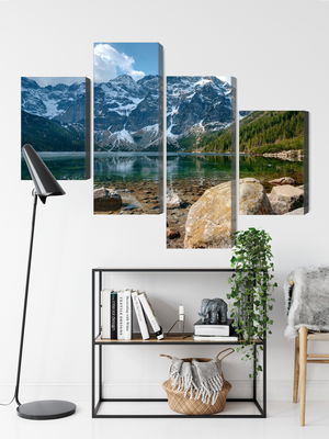 Ljuddämpande tavla - Morskie oko in the tatras 3d