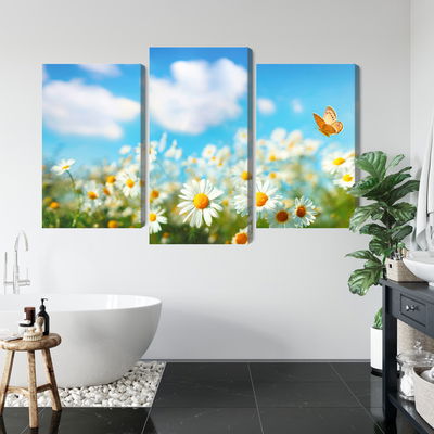 Ljuddämpande tavla - 3d daisy field