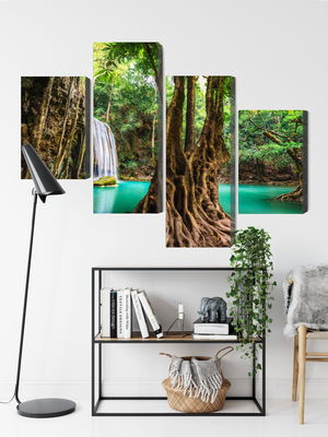 Ljuddämpande tavla - Erawan waterfalls