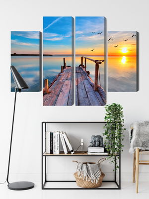 Ljuddämpande tavla - West by the lake