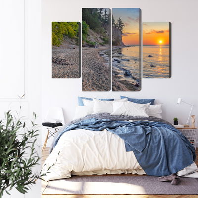 Ljuddämpande tavla - Sunset on the baltic sea