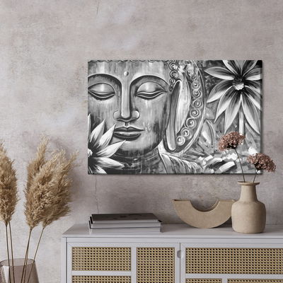 Ljuddämpande tavla - Buddha during meditation