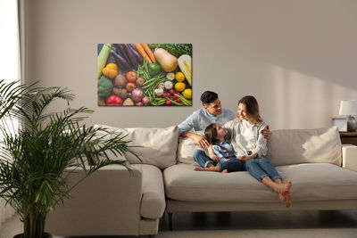 Ljuddämpande tavla - Vegetable table