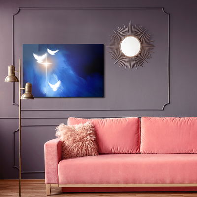 Ljuddämpande tavla - An abstract cross