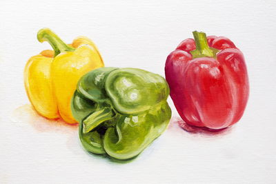Ljuddämpande tavla - Colorful peppers
