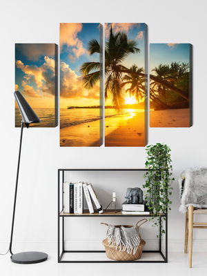 Ljuddämpande tavla - Tropical beach in punta