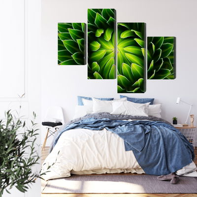 Ljuddämpande tavla - Green plant on a macro scale