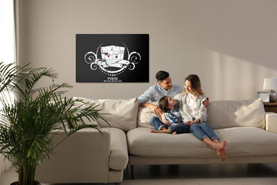 Ljuddämpande tavla - Vintage cards