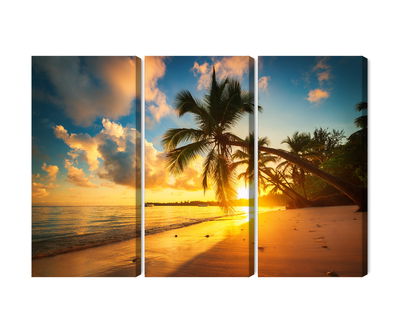 Ljuddämpande tavla - Tropical beach in punta