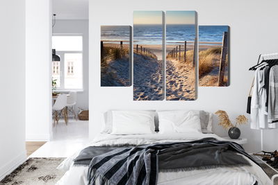 Ljuddämpande tavla - North sea beach 3d