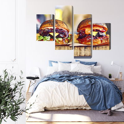 Ljuddämpande tavla - Vegan burgers