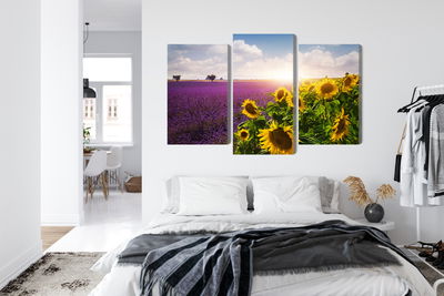 Ljuddämpande tavla - Lavender and sunflower