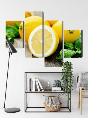 Ljuddämpande tavla - Lemon with mint