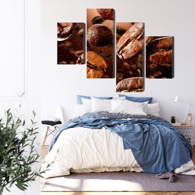 Ljuddämpande tavla - Brown coffee beans