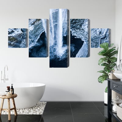 Ljuddämpande tavla - Winter waterfall