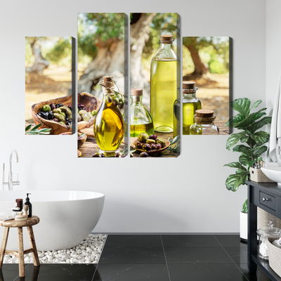 Ljuddämpande tavla - Oil bottles