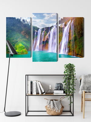 Ljuddämpande tavla - The waterfall in luoping