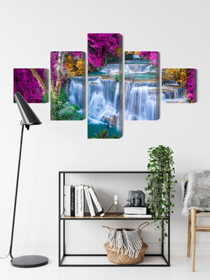Ljuddämpande tavla - A waterfall in the fall