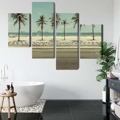 Ljuddämpande tavla - Palm trees on the ipanema