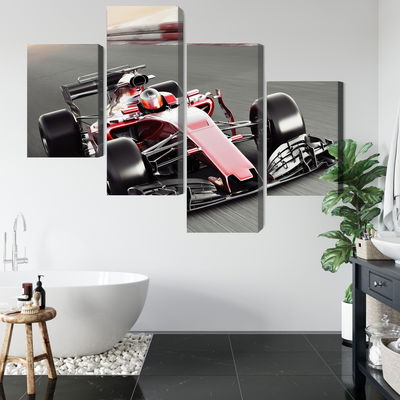 Ljuddämpande tavla - Formula 1 car on the track