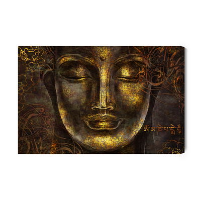 Ljuddämpande tavla - Buddha portrait