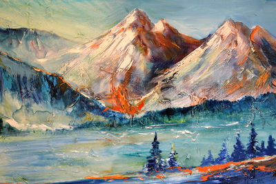 Ljuddämpande tavla - An abstract painting