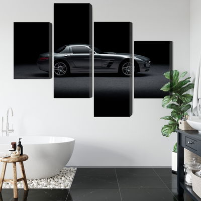 Ljuddämpande tavla - Sports car on a dark