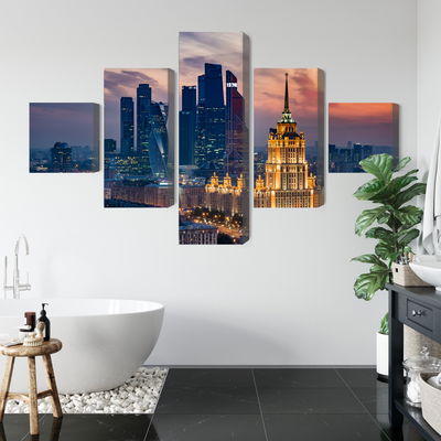 Ljuddämpande tavla - Aerial view of the moscow