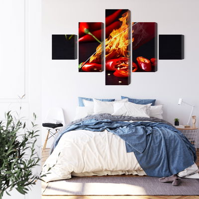 Ljuddämpande tavla - Burning knife