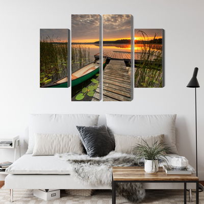 Ljuddämpande tavla - Summer sunrise