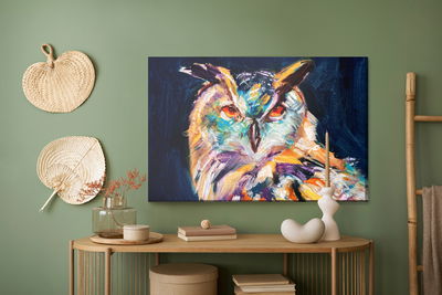 Ljuddämpande tavla - Owl as painted