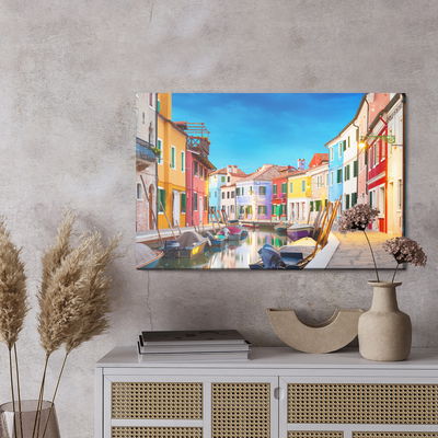 Ljuddämpande tavla - Colorful buildings of venice