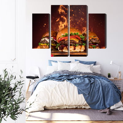 Ljuddämpande tavla - Tasty burgers