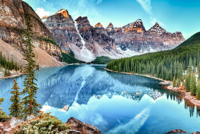Ljuddämpande tavla - Moraine Lake in banff