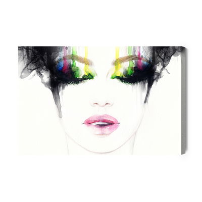 Ljuddämpande tavla - Abstract female face