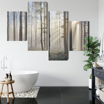 Ljuddämpande tavla - Sunrise in the woods