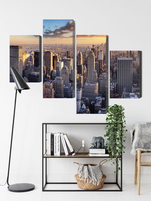 Ljuddämpande tavla - 3d panorama of New York city