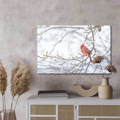 Ljuddämpande tavla - Red bird