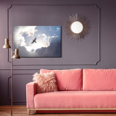 Ljuddämpande tavla - Bird on a background