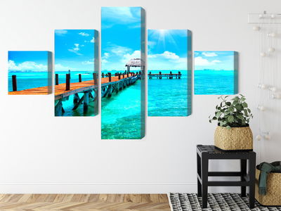 Ljuddämpande tavla - Sunny landscape