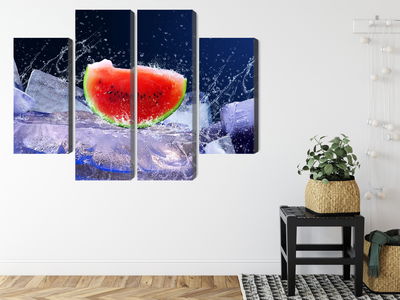 Ljuddämpande tavla - Watermelon on ice