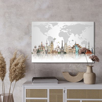 Ljuddämpande tavla - Famous buildings