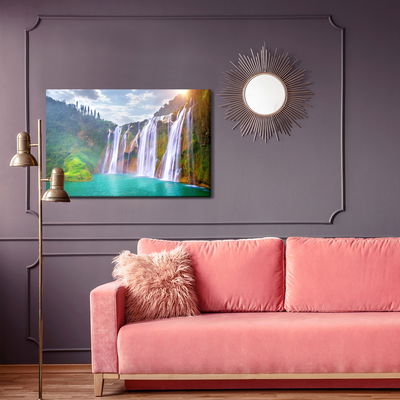 Ljuddämpande tavla - Jiulong waterfall in china