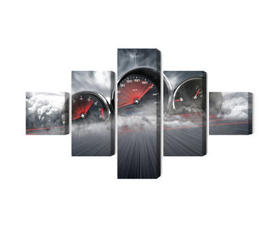 Ljuddämpande tavla - High speed car counters