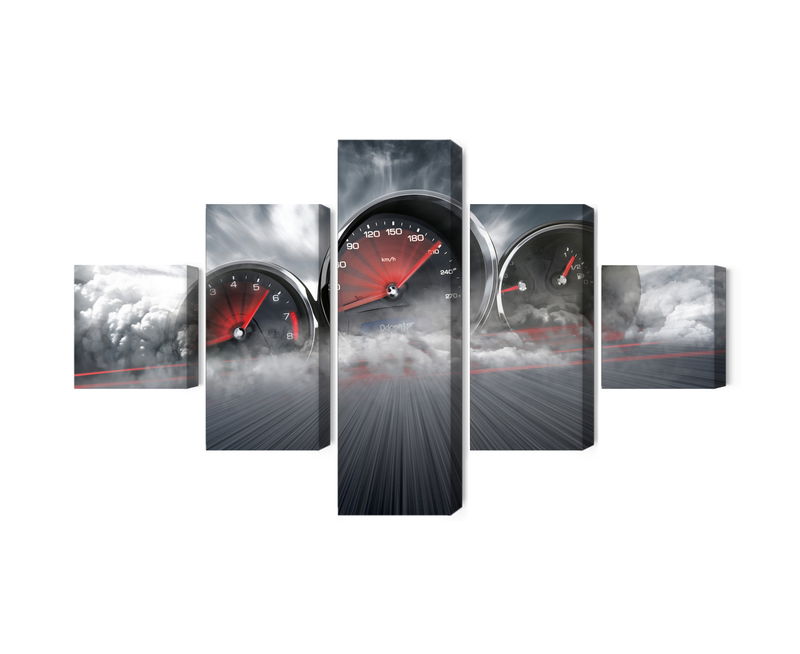 Ljuddämpande tavla - High speed car counters